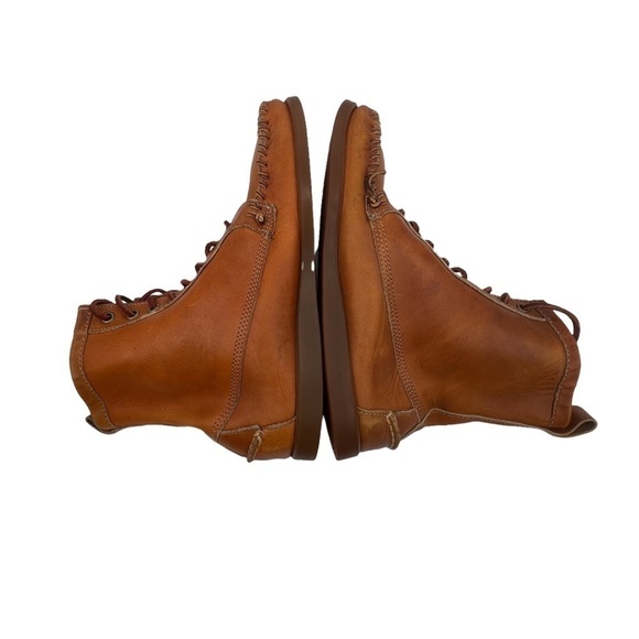 Ronnie Fieg By Sebago Brown Whip Stitch Lace Up Boots Size 8 Men's - Picture 6 of 11